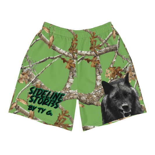 GREEN CAMO SLS WOLF Athletic Shorts