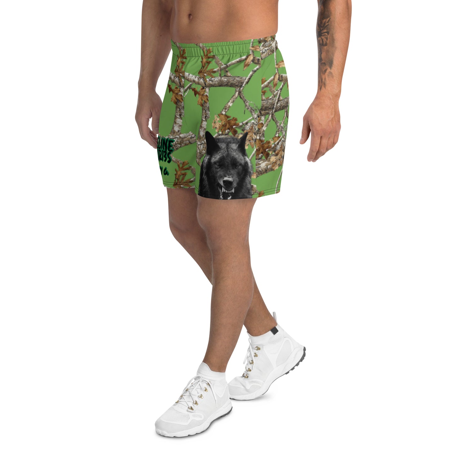 GREEN CAMO SLS WOLF Athletic Shorts