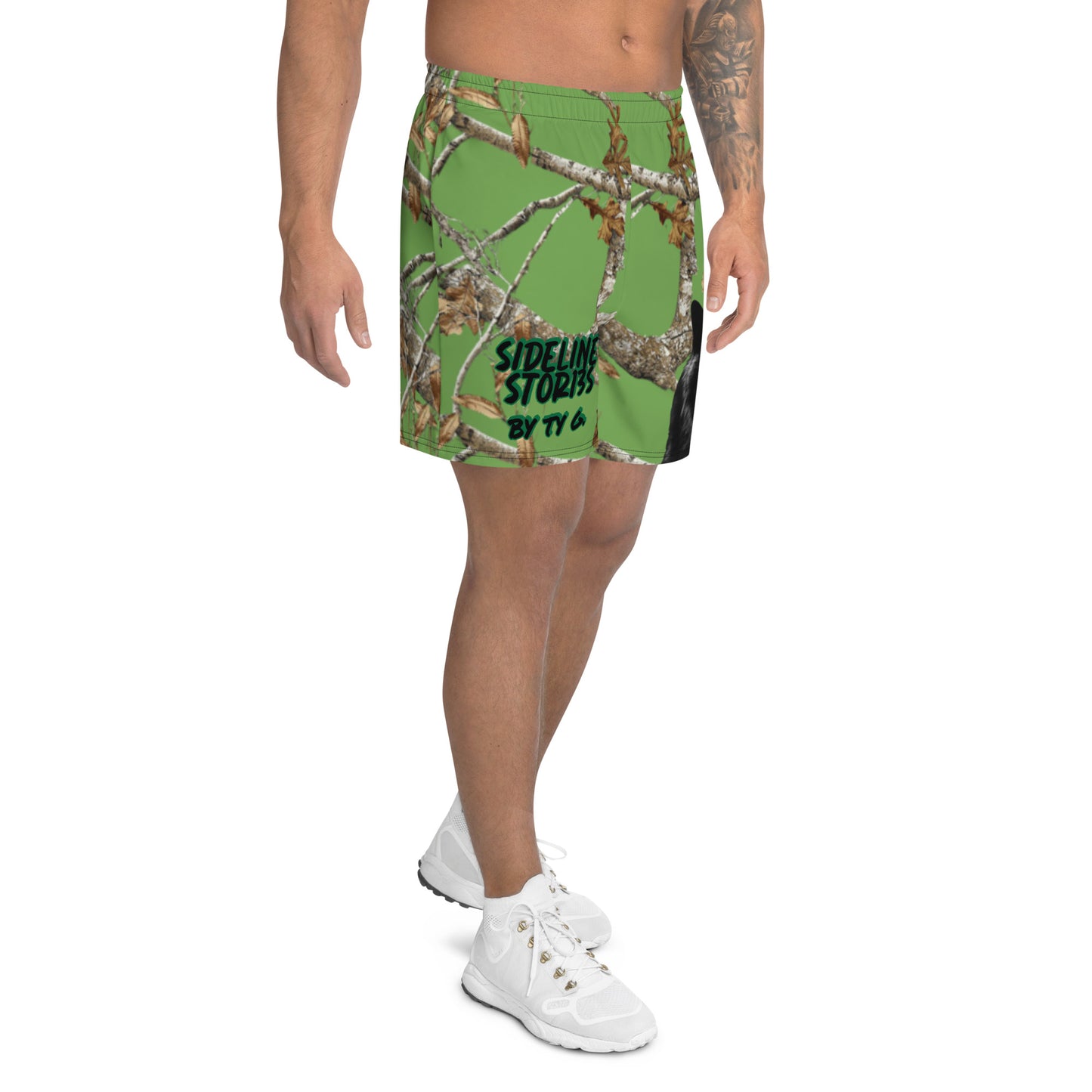 GREEN CAMO SLS WOLF Athletic Shorts